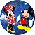 Painel Redondo Tecido Sublimado 3D Mickey e Minnie WRD-1149 - Imagem 1