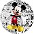 Painel Redondo Tecido Sublimado 3D Mickey WRD-003 - Imagem 1