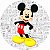 Painel Redondo Tecido Sublimado 3D Mickey WRD-571 - Imagem 1