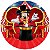 Painel Redondo Tecido Sublimado 3D Mickey Circo Mágico WRD-638 - Imagem 1