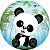 Painel Redondo Tecido Sublimado 3D Panda WRD-1138 - Imagem 1