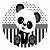 Painel Redondo Tecido Sublimado 3D Panda WRD-1161 - Imagem 1