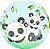 Painel Redondo Tecido Sublimado 3D Panda WRD-221 - Imagem 1