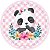 Painel Redondo Tecido Sublimado 3D Panda WRD-2741 - Imagem 1