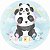 Painel Redondo Tecido Sublimado 3D Panda WRD-508 - Imagem 1