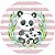 Painel Redondo Tecido Sublimado 3D Panda WRD-511 - Imagem 1