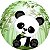 Painel Redondo Tecido Sublimado 3D Panda WRD-514 - Imagem 1