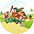 Painel Redondo Tecido Sublimado 3D Flintstones Pedrita WRD-2434 - Imagem 1