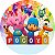 Painel Redondo Tecido Sublimado 3D Pocoyo WRD-598 - Imagem 1