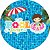 Painel Redondo Tecido Sublimado 3D Pool Party WRD-2510 - Imagem 1