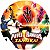 Painel Redondo Tecido Sublimado 3D Power Rangers WRD-486 - Imagem 1