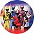 Painel Redondo Tecido Sublimado 3D Power Rangers WRD-989 - Imagem 1