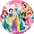 Painel Redondo Tecido Sublimado 3D Princesas WRD-2677 - Imagem 1