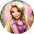 Painel Redondo Tecido Sublimado 3D Rapunzel Enrolados WRD-2136 - Imagem 1