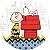 Painel Redondo Tecido Sublimado 3D Snoopy WRD-1843 - Imagem 1