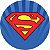 Painel Redondo Tecido Sublimado 3D Super Homem WRD-1263 - Imagem 1