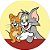 Painel Redondo Tecido Sublimado 3D Tom e Jerry WRD-1730 - Imagem 1