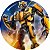 Painel Redondo Tecido Sublimado 3D Transformers WRD-1356 - Imagem 1
