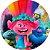 Painel Redondo Tecido Sublimado 3D Trolls WRD-635 - Imagem 1