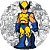 Painel Redondo Tecido Sublimado 3D Wolverine WRD-3478 - Imagem 1