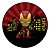 Painel Redondo Tecido Sublimado 3D Homem de Ferro WRD-3798 - Imagem 1