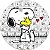 Painel Redondo Tecido Sublimado 3D Snoopy WRD-3813 - Imagem 1