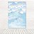 Painel Retangular Tecido Sublimado 3D Chuva de Amor Nuvens 1,50 X 2,20 WRT-3857 - Imagem 1