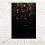 Painel Retangular Tecido Sublimado Preto Efeito Glitter Dourado 3D  - 1,50 X 2,20 WRT-2055 - Imagem 1