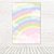 Painel Retangular Tecido Sublimado 3D Unicórnio Arco-íres 1,50 X 2,20 WRT-3505 - Imagem 1