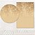 Kit Painéis Casadinho Tecido Sublimado 3D Glitter Dourado WPC-155 - Imagem 1