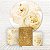 Painel Redondo e Capas Tecido Cisne Glitter Dourado WKPC-207 - Imagem 1