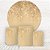 Painel Redondo e Capas Tecido Sublimado Glitter Dourado Gold WKPC-210 - Imagem 1