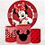Painel Redondo e Capas Tecido Sublimado Minnie Vermelha WKPC-301 - Imagem 1