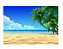 Fundo Fotográfico Tecido Sublimado Gigante 3D Praia Mar 3,00x2,50 Horizontal WFG-107 - Imagem 1