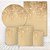 Kit 2 Painéis e Capas Tecido Sublimado Glitter Dourado Gold WKPC-206 - Imagem 1