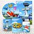 Kit 2 Painéis e Capas Tecido Sublimado Super Wings WKPC-394 - Imagem 1