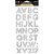 Cartela de Adesivo Alfabeto Grande Com Glitter - Toke e Crie - Imagem 1