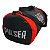 Bolsa Grande Treino Fitness Academia - Preto com Vermelho Sport - Pulser - Imagem 2