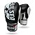 Luva de Boxe / Muay Thai 10oz PU - Preto com Branco Caveira - Pulser - Imagem 4
