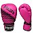 KIT LUVA 10OZ + CANELEIRA M/20MM + BANDAGEM + BUCAL - ROSA PRETO HEXA - PULSER - Imagem 2