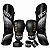 KIT LUVA 14OZ + CANELEIRA G/20MM + BANDAGEM + BUCAL - PRETO DOURADO MINIMAL - PULSER - Imagem 1
