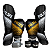 KIT LUVA 14OZ + CANELEIRA G/20MM + BANDAGEM + BUCAL - PRETO DOURADO DRAGÃO - PULSER - Imagem 1
