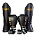 SUPER KIT LUVA 12OZ + CANELEIRA M/30MM + BANDAGEM + BUCAL - PRETO DOURADO MINIMAL - PULSER - Imagem 1