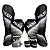 KIT LUVA 12OZ + CANELEIRA G/20MM + BANDAGEM + BUCAL - BRANCO PRETO HEXA - PULSER - Imagem 1