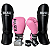 KIT LUVA 12OZ + CANELEIRA M/20MM + BANDAGEM + BUCAL - ROSA MINIMAL - PULSER - Imagem 1