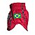 SHORT FIGHT MUAY THAI - FLAG VERMELHO NEON - GO FIGHT - Imagem 2