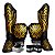 SUPER KIT LUVA 12OZ + CANELEIRA M/30MM + BANDAGEM + BUCAL - PRETO DOURADO GOLD - PULSER - Imagem 1