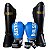 SUPER KIT LUVA 12OZ + CANELEIRA M/30MM + BANDAGEM + BUCAL - AZUL BRANCO MINIMAL - PULSER - Imagem 1