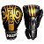 KIT LUVA 12OZ + CANELEIRA G/20MM + BANDAGEM + BUCAL - PRETO DOURADO GOLD - PULSER - Imagem 3