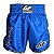 SHORT FIGHT MUAY THAI LONG - BASIC AZUL - GO FIGHT - Imagem 1